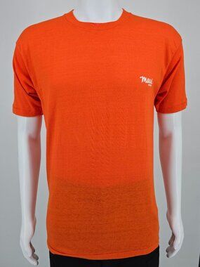 Vintage 1980s Healthknit Orange Maui Hawaii Souvenir/Tourist T-Shirt (M)
